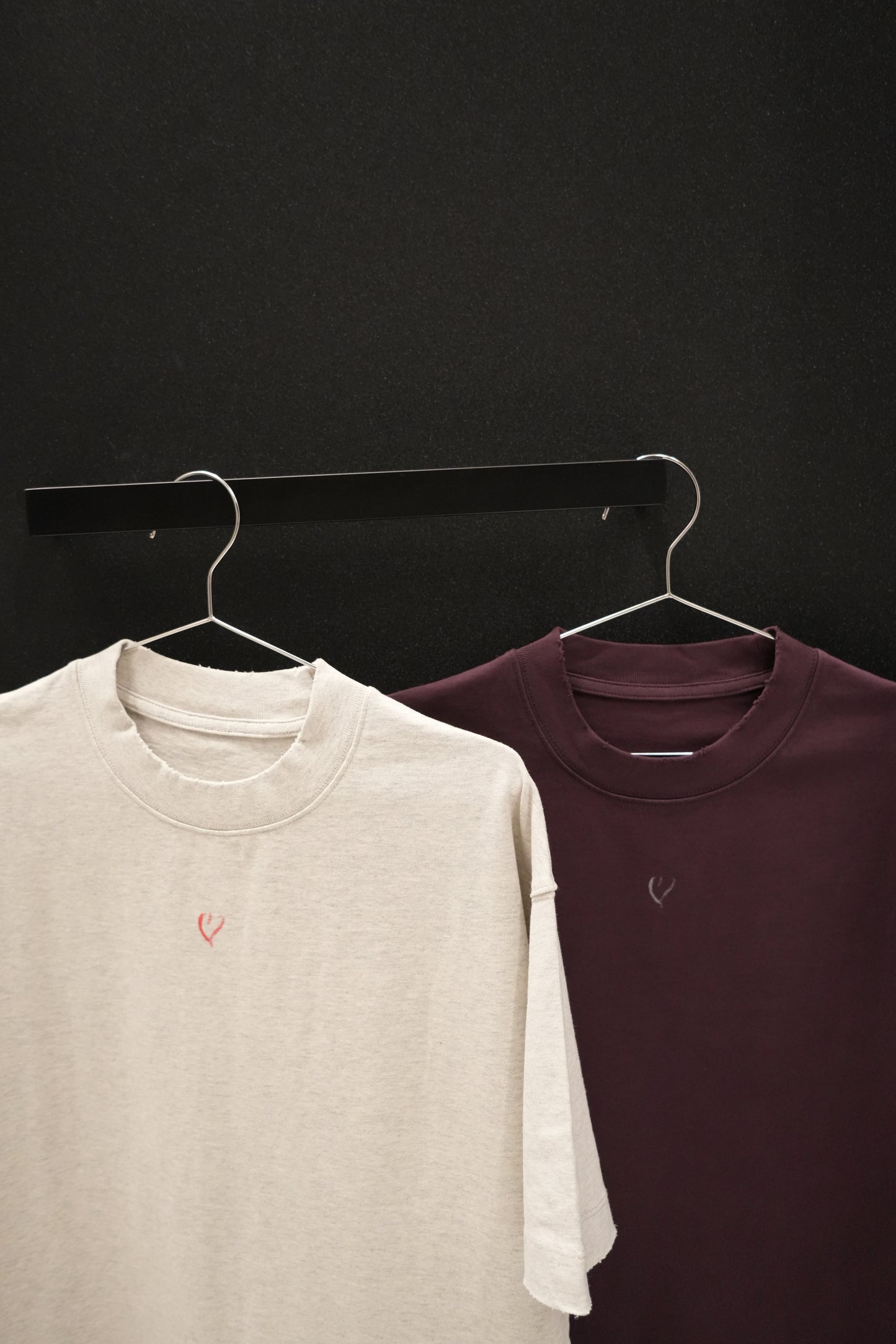 Written Heart Tee – Heather Grey
