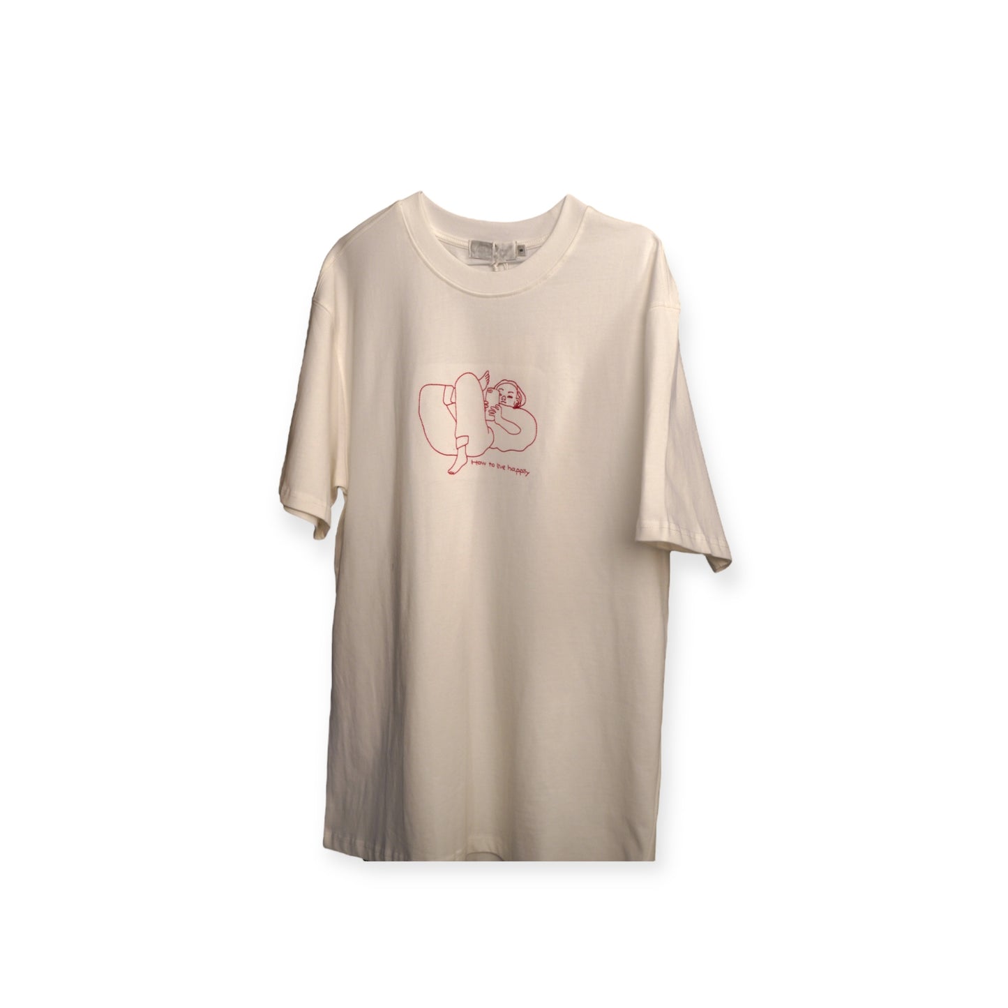 How To Live Happily White T-Shirt