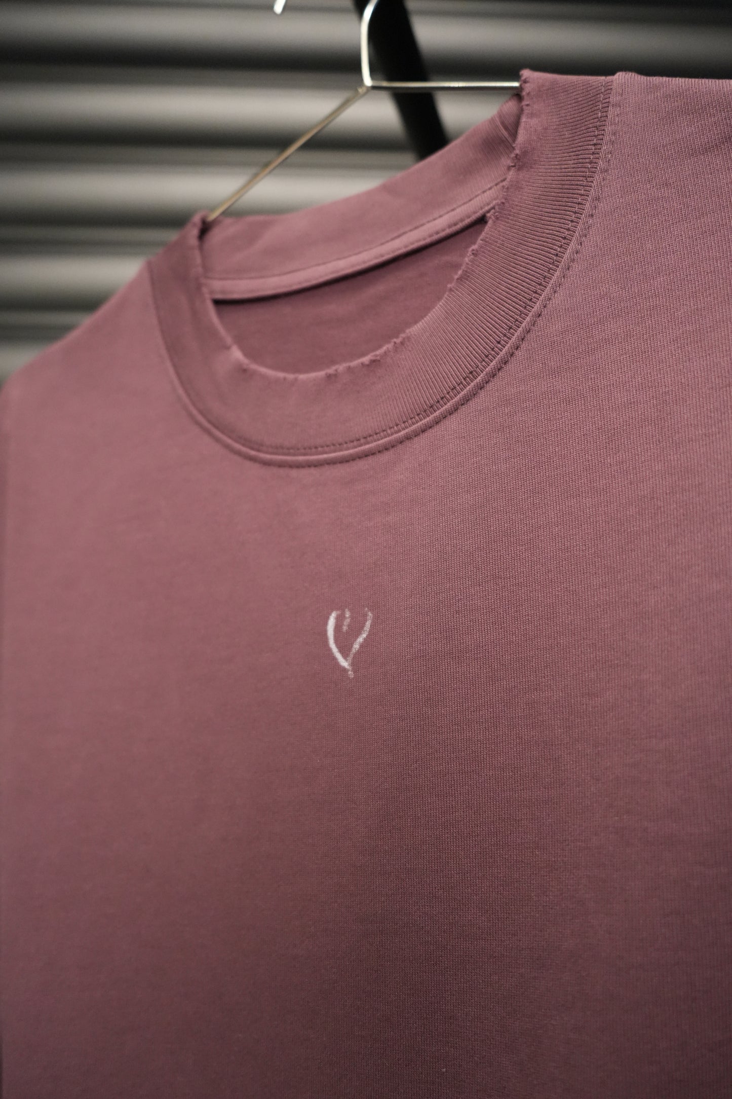 Written Heart Tee – Washed Maroon