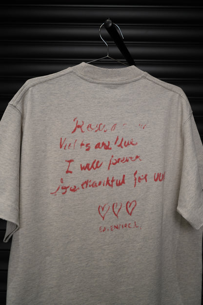 Written Heart Tee – Heather Grey