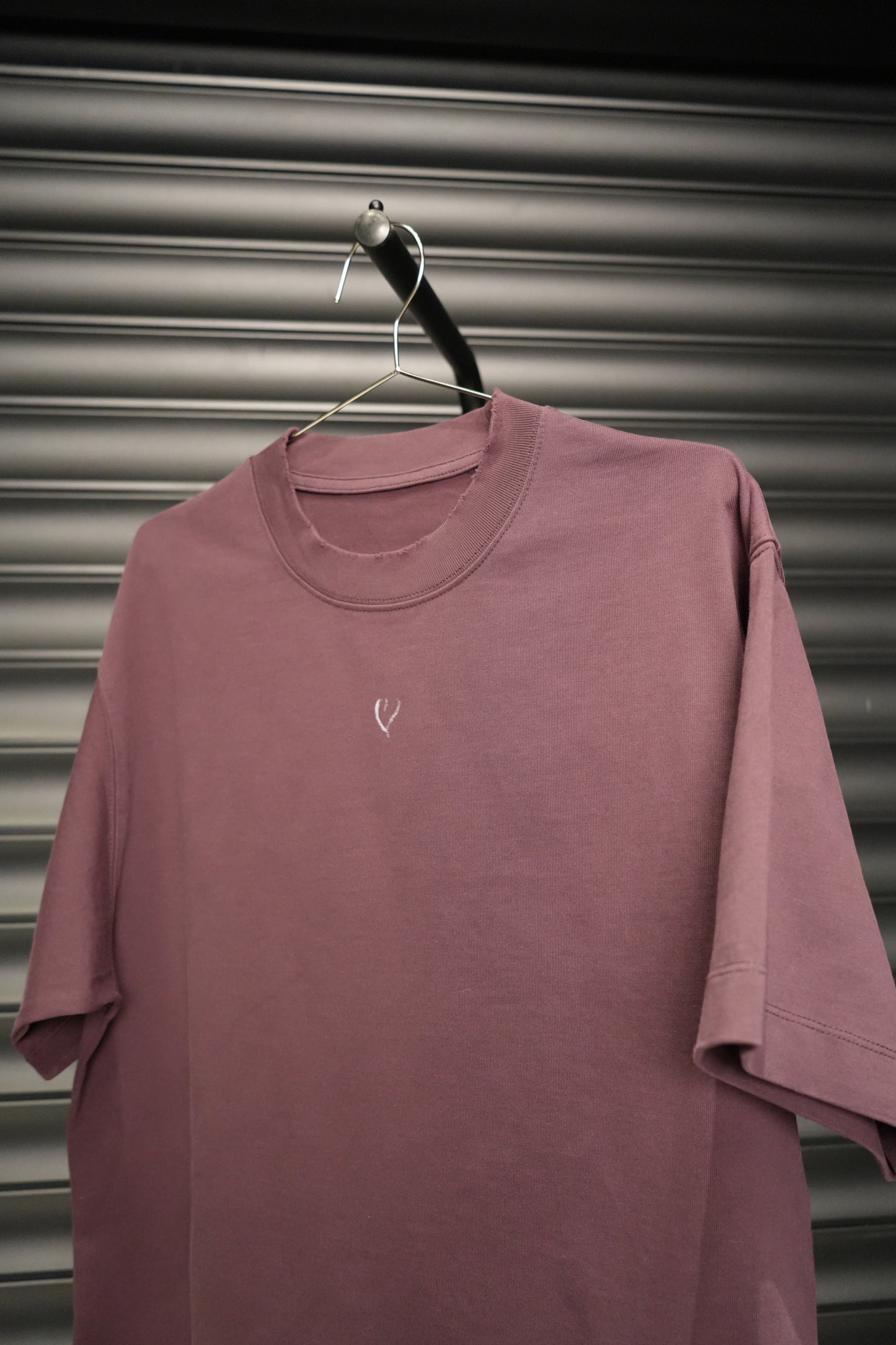 Written Heart Tee – Washed Maroon