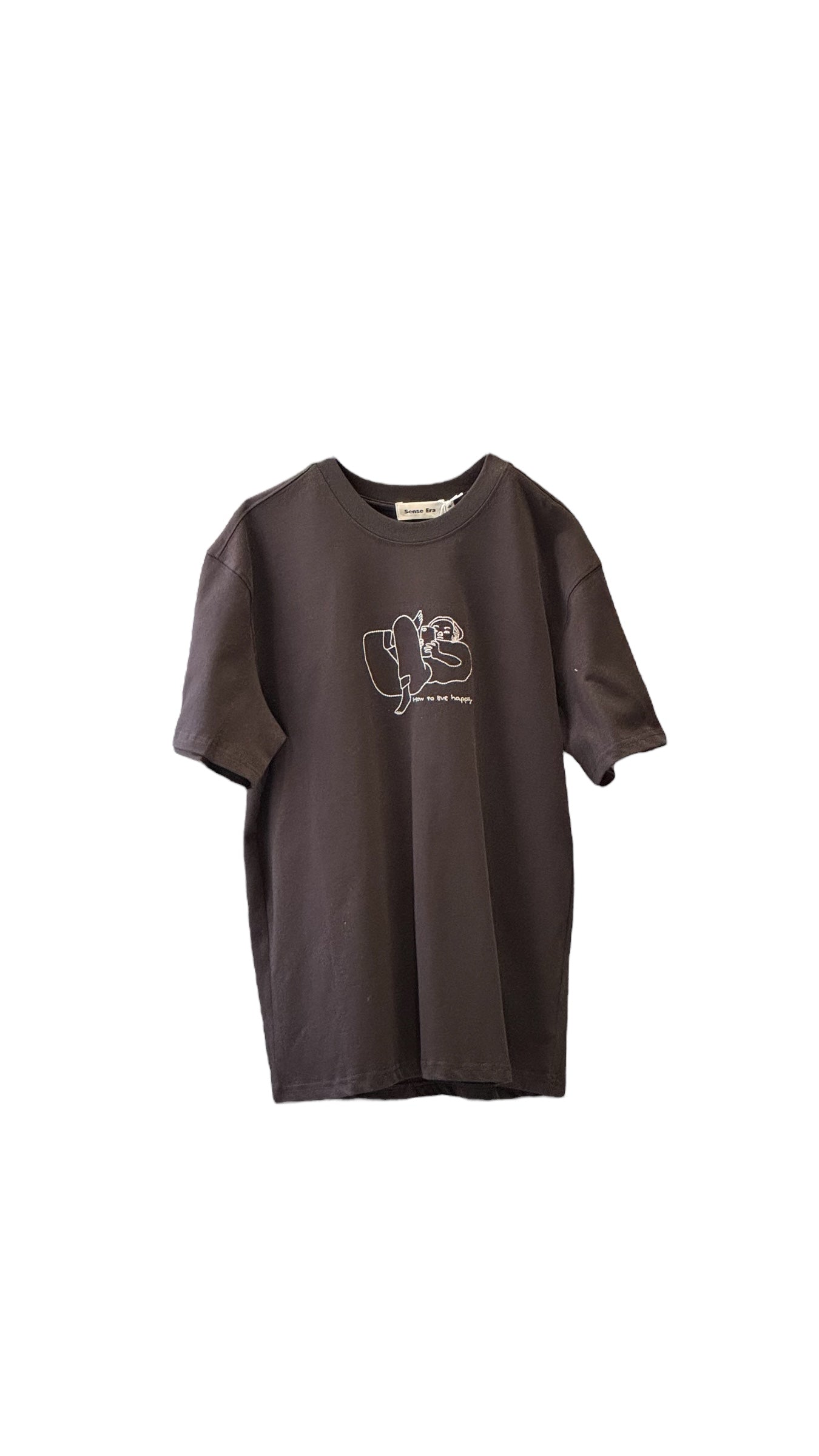 How To Live Happily | Black T-Shirt 👕