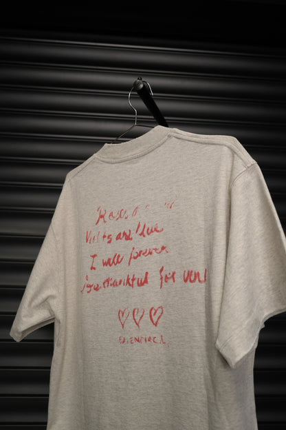 Written Heart Tee – Heather Grey