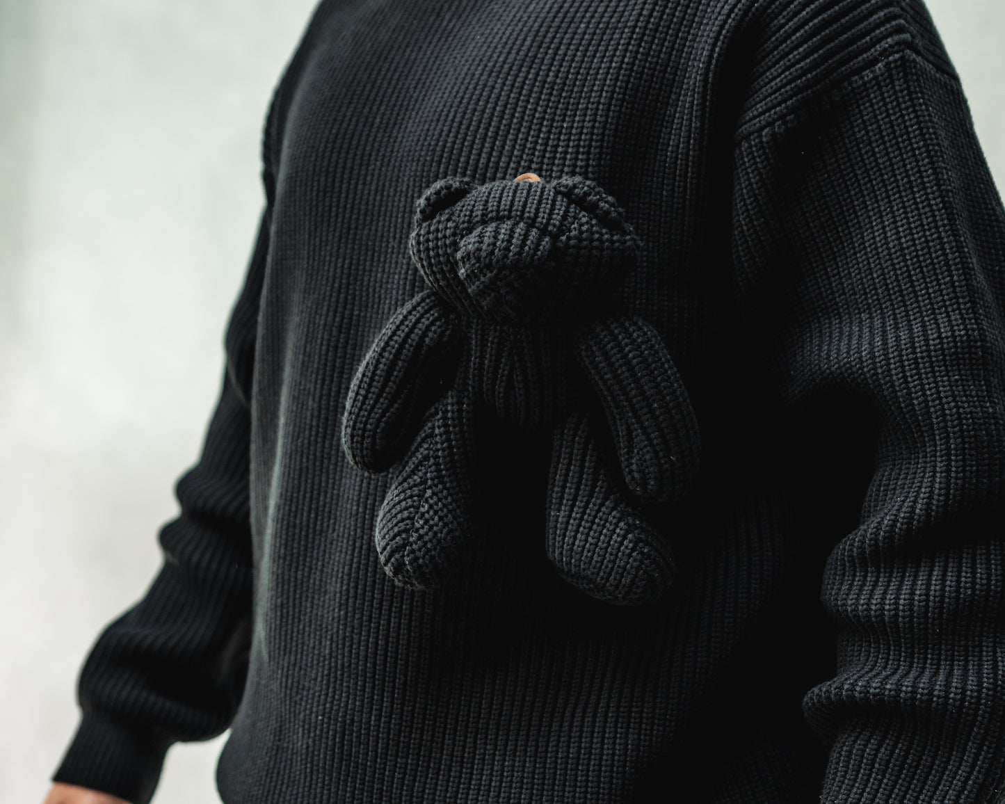 BEAR JUMPER IN Black
