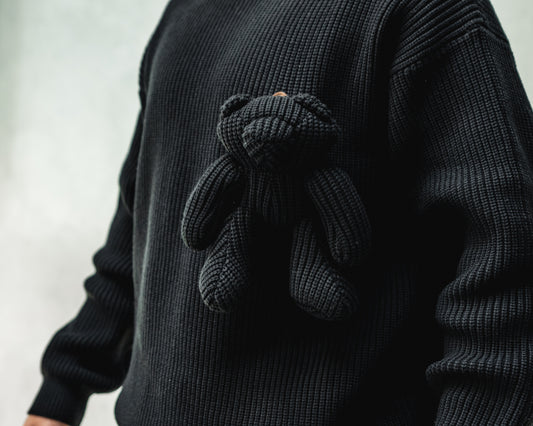 BEAR JUMPER IN Black