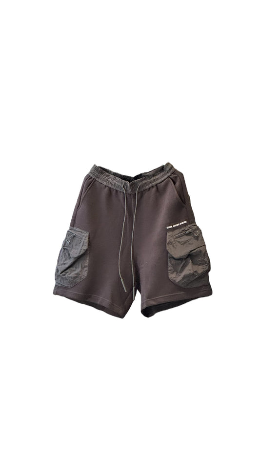 COTTON BLACK SHORTS