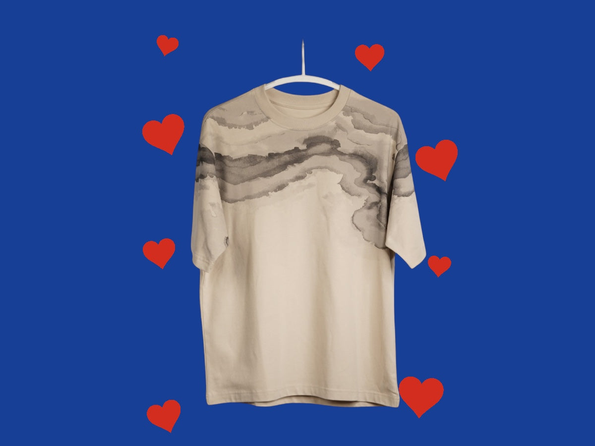 Beige Paint T-shirt